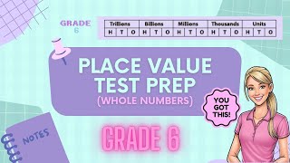Place Value Test Prep Grade 6  Math