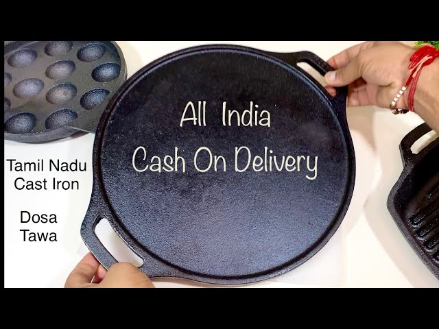 Original Cast Iron Dosa Tawa in Budget, HighKind Dosa Tawa Smooth Finish, Pizza Tawa