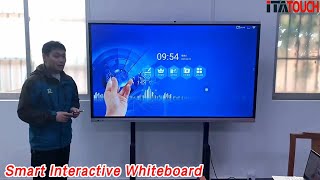 110 Inch Smart Interactive Whiteboard IPS 4K IR Android HD For Office