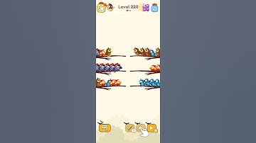 bird sort color game leval 220 #games #colorgame #birdsortcolorpuzzle #birdsortcolor #duckgame #goos