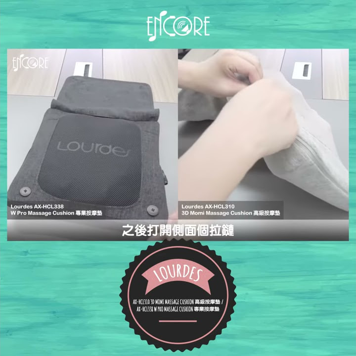 Lourdes AX-HCL310 / AX-HCL338 Massage Cushion 按摩墊