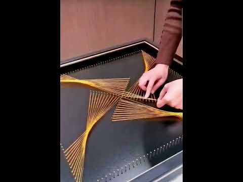 لوحات بديعه من الخيط والمسمار