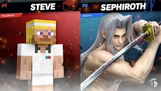 sincerershoe (Sephiroth) vs Wadinator (Steve) - Redemption Winners Finals - Blazing Battlefield #6