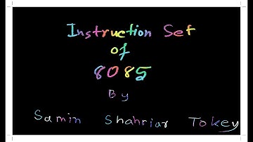 22. Instruction Set of 8085 - Logical Operations