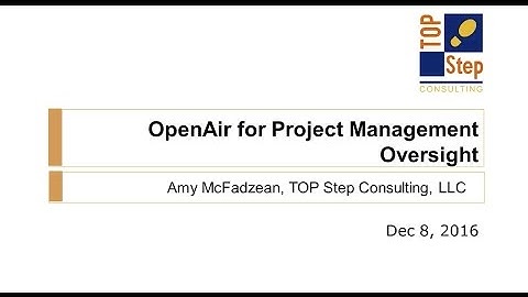 OpenAir for Project Management Oversight