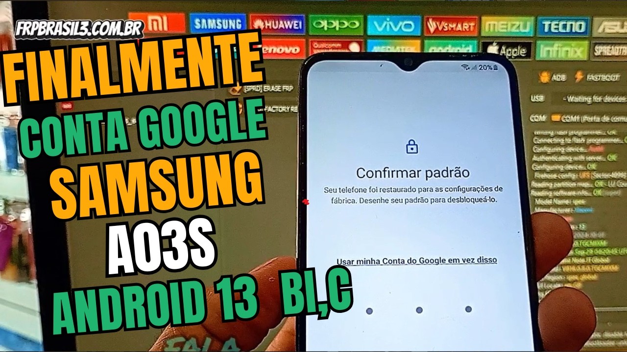 FRP SAMSUNG A03S ANDROID 13 | BINÁRIO C ATUALIZADO 2026