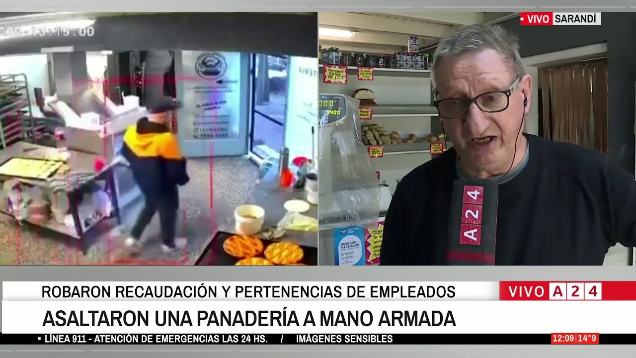 Asaltaron una panadería en Sarandí: Si tuviera un revólver lo usaría