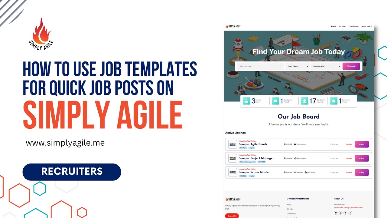 Quick Job Example How to Use Job Templates for Quick Job Posts on Simply Agile Jobs ...