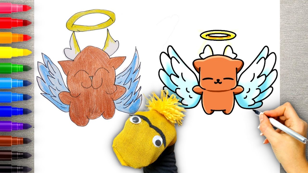 How to Draw The Deer Angel Easy | 99 Nights in The Forest Roblox | Step by Step Tutorial