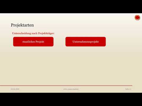 Projektarten - 👨🏼‍🎓 EINFACH ERKLÄRT 👩🏼‍🎓