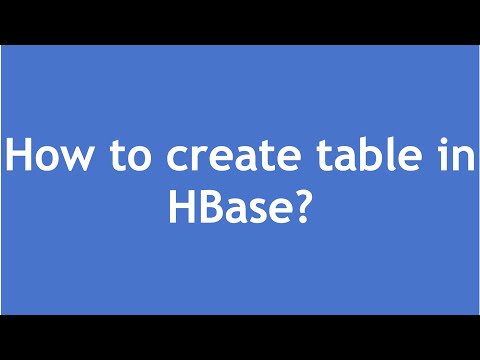 HBase Tutorial - 1 : Create table in HBase | HBase Tutorial For Beginners | HBase Introduction