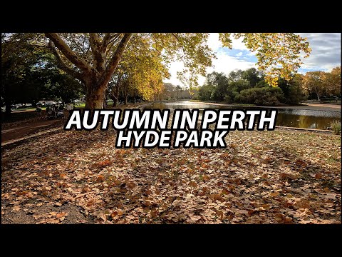 Autumn in Australia - Perth - Hyde Park | #CityWalkthrough