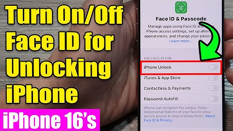 🔒iPhone 16/16 Pro Max: How to Enable/Disable Face ID for Unlocking iPhone | iOS 18