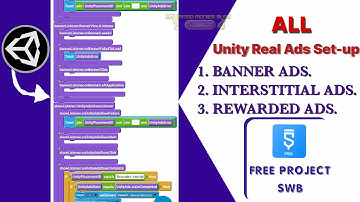 Full UnityAds Set-up For: Banner Ads | Interstitial Ads | Rewarded Ads In Sketchware (Free Project)