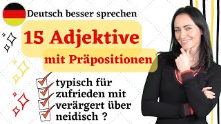 🇩🇪 ADJEKTIVE mit Präpositionen 🧐