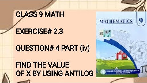 CLASS 9 MATH /CHAPTER#2 /EXERCISE#2.3 /QUESTIONS#4 /