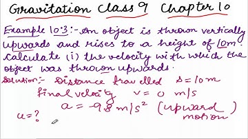 Ex-10.3 NCERT Gravitation Class 9 Science