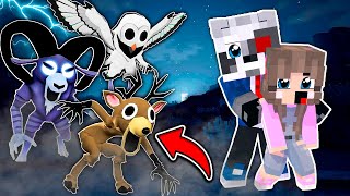 БАРАН, ОЛЕНЬ и СОВА 99 НОЧЕЙ В ЛЕСУ - Майнкрафт фильм. RAM DEER OWL 99 Night in The Forest Minecraft
