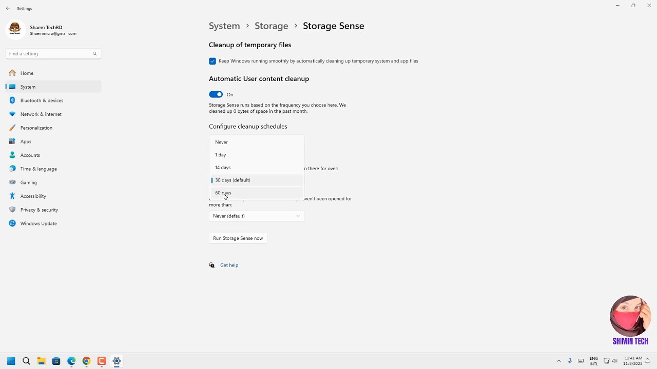 Turn on Automatic Content Cleanup in Windows 11 - YouTube