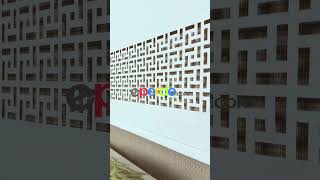 Ekru Lazer Kesim Stor Perde, Standart Metal Kasalı Yüksek Kalite Kornişe Kolay Montaj Seçenekli