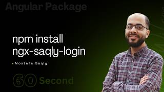 Angular Login UI in 60 Seconds | Install &amp; Use ngx-saqly-login