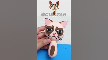 🐱✨️Turning Clay into Sprunki OC Grumpy Cat #sprunkioc #funny #grumpycat #diyclaycrafts #incredibox