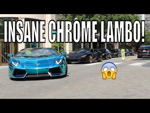 public-reactions-to-chrome-lamborghini!-*valet-hates-it*