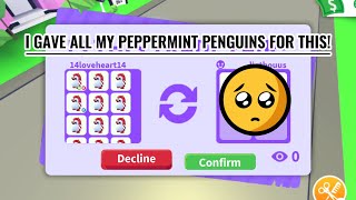 AHHH MY GOAL WAS MEGA PEPPERMINT PENGUIN  BUT I GAVE 16 FOR THIS OFFER  W/F/L? Adopt Me  Roblox