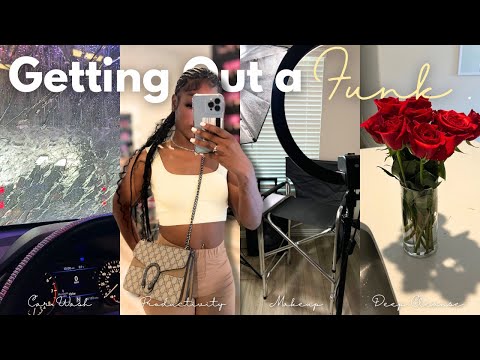 GETTING OUT OF A FUNK | forcing productivity deep cleaning, chaotic car wash, makup appts, moving?!