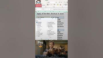 🔥 Excel Shortcut Hack 2025 | Apply All Borders in Seconds! 😲 | Excel Tips & Tricks#shorts #short