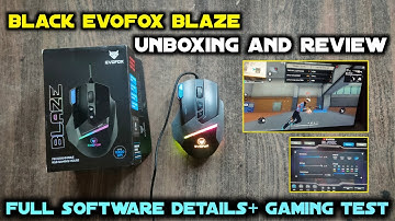 AMKETTE Evofox BLAZE Black 12800 Dpi Gaming Mouse Sensor And 8 Buttons RGB Wired Optical Full Review