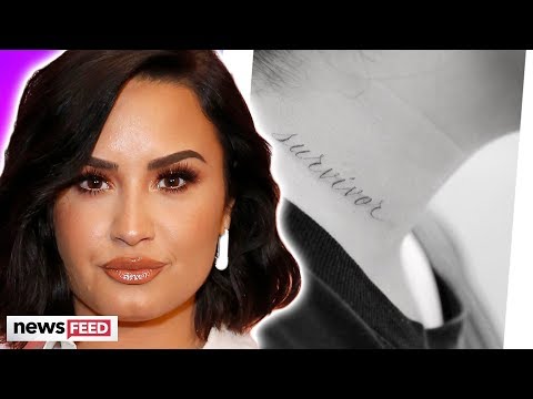 Demi Lovato Pays Tribute To Her Addiction With 'Survivor' Tattoo