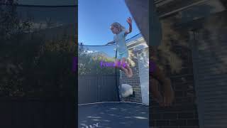7 year old doing front flip
