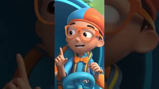 Blippi Learns About Garbage Trucks #Shorts #BlippiWonders #MoonbugKids