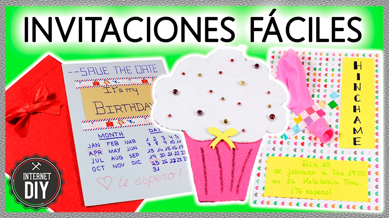 Invitaciones para un cumpleaños infantil: ideas DIY