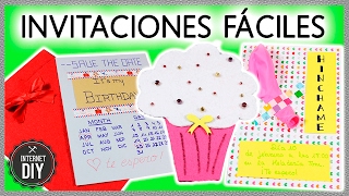 Invitaciones De Pleaños Fáciles Ideas Diy Fáciles En Internet Diy