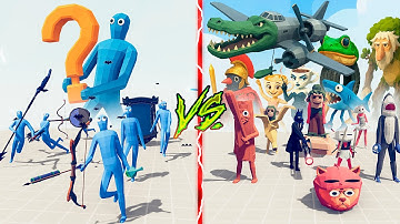 BRAINROT MEME TEAM vs TEAM WITH RANDOM WEAPON 🔥 Totally Accurate Battle Simulator TABS