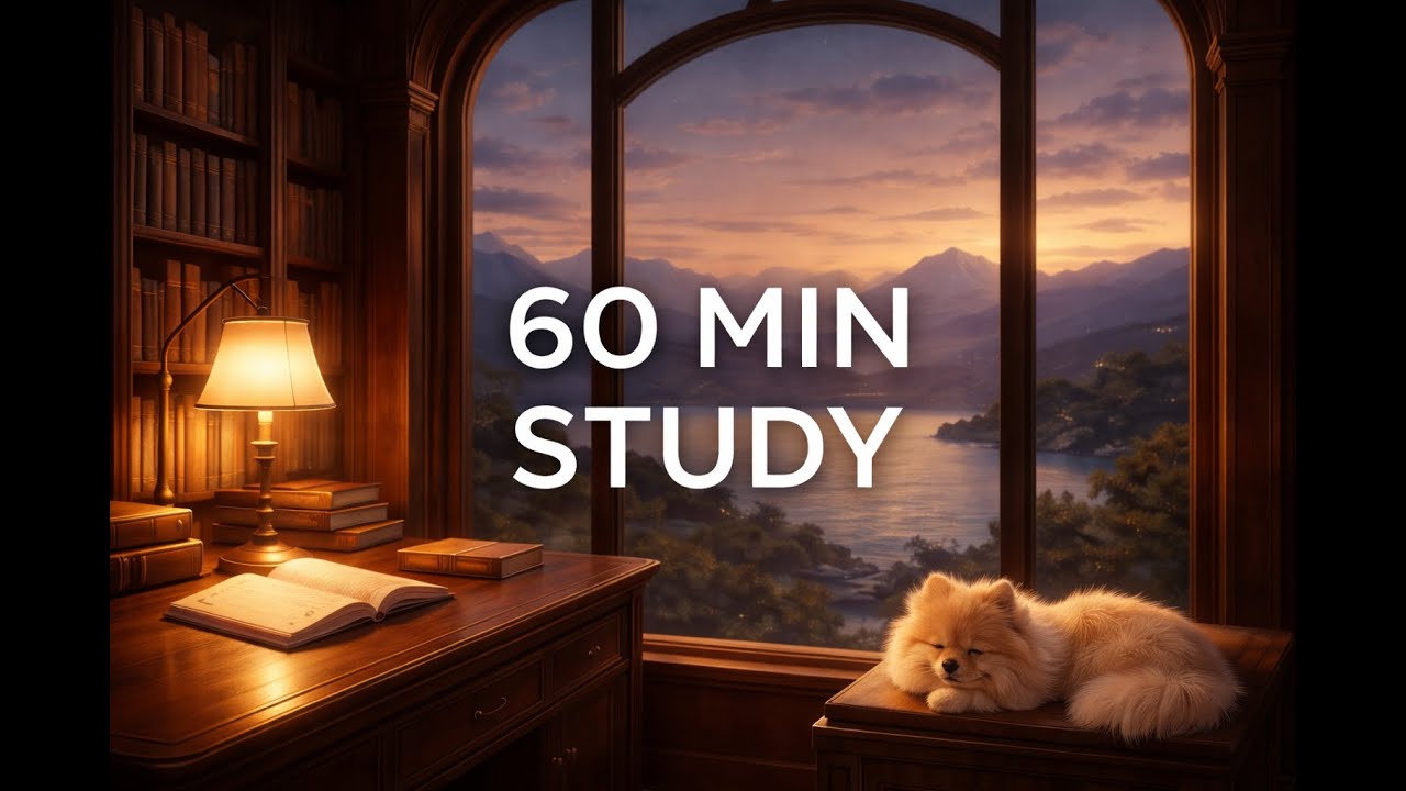 60 Minutes Calm Study Music for Focus & Concentration