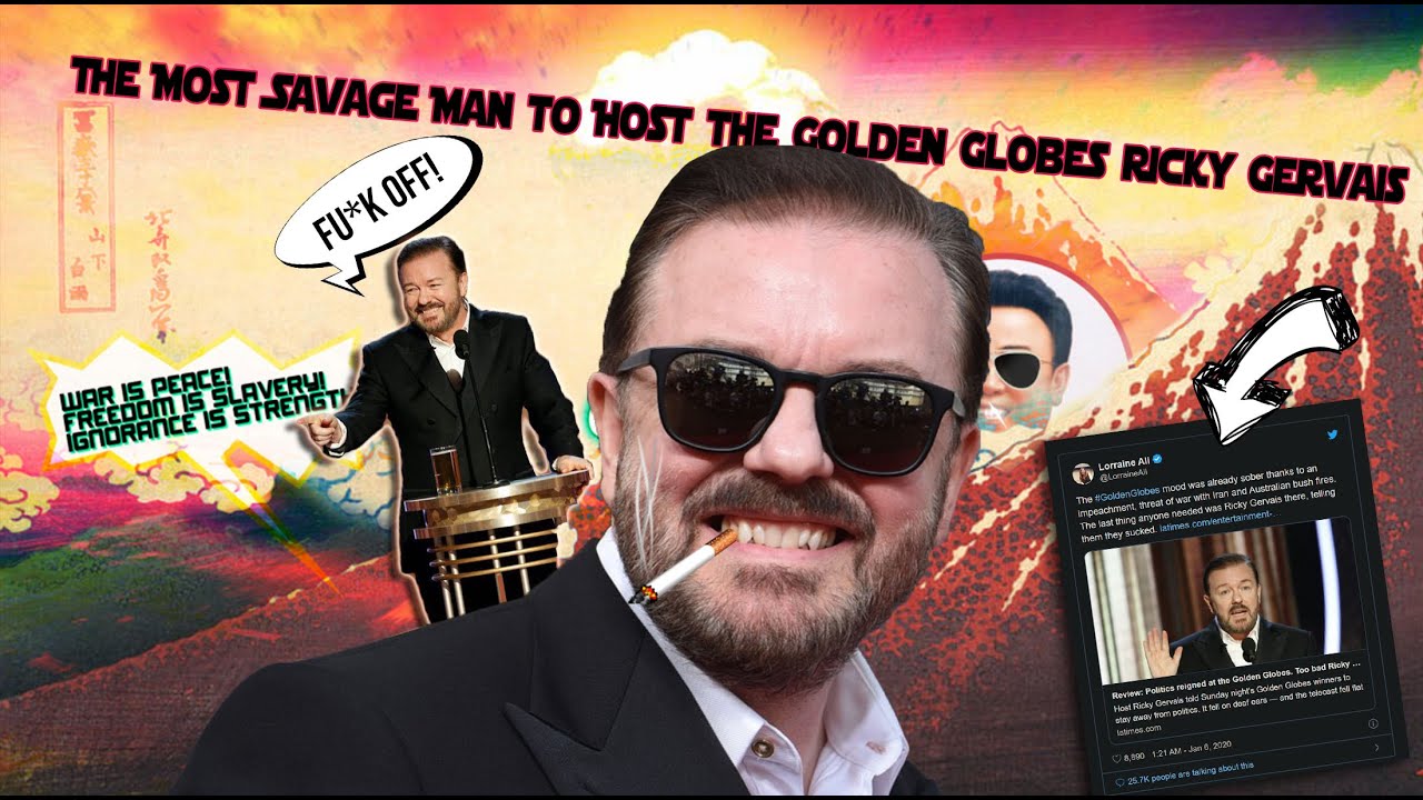 The Most Savage Man to Host the Golden Globes Ricky Gervais
