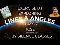 👉Lines & Angle Class 7 Chapter 8 | Exercise 8.1 | ML Aggarwal ICSE Maths @silenceclassesicse0510 