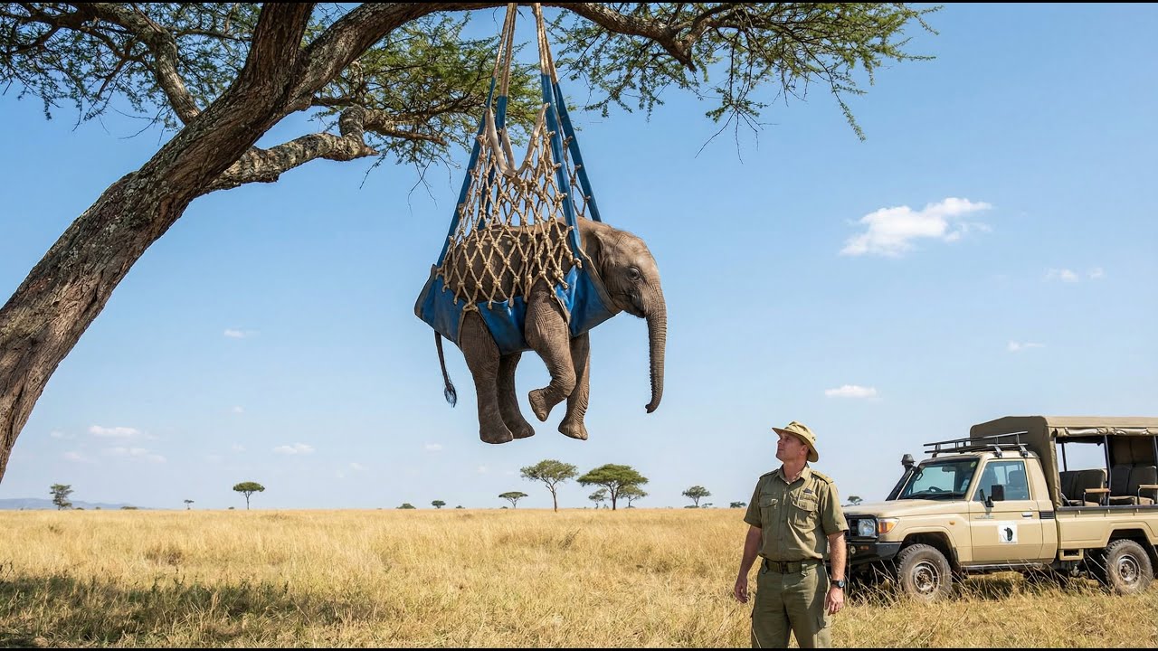 This Baby Elephant Was Dying in a Poacher’s Net—Until One Man Stepped In