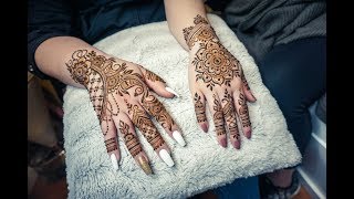 Floral Fusion Style Henna For Beginner | Full Hand ~ Henna Tutorial