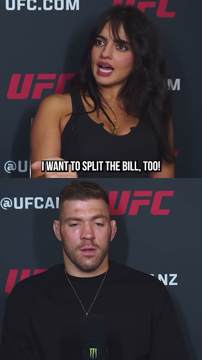 Nina Drama asks Dricus Du Plessis how to court a woman LOL #shorts #ufc