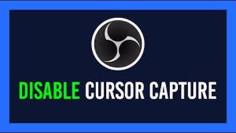 TUTORIAL: How to hide mouse cursor in OBS Studio