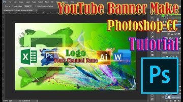 How to Make a YouTube Channel Art Banner l Photoshop CC Tutorial l Free PSD template download