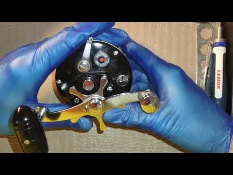 Vintage reel repair; Shakespeare Alpha Model 2100 070, clean and lube 