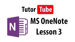 MS OneNote Tutorial - Lesson 3 - Creating and Deleting Notebook