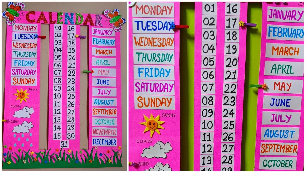 DIY Calendar For Preschool YouTube diy-calendar-for-preschool-youtube