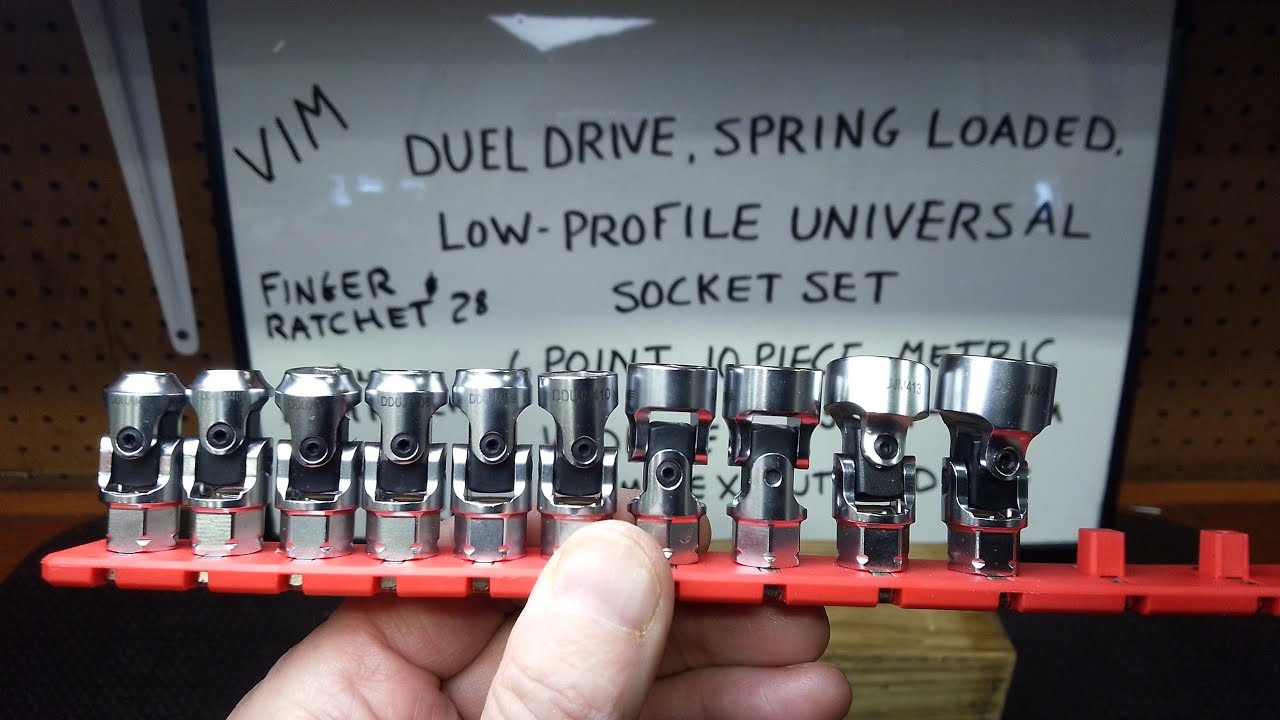 Spring Loaded Socket Driver VIM DUEL DRIVE,(NANO SOCKETS) SPRING LOADED LOW PROFILE UNIVERSAL ...