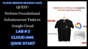 Lab #3 Cloud IAM Qwik Start Solution| Perform Foundational Infrastructure Tasks In GoogleCloud Quest